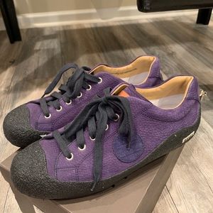 Bally Dark blue calf suede sneaker in size 8.5